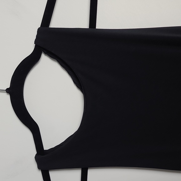 BCBGMaxAzria Black Twisted Racerback Bodycon Dress With Belt Size XSmall - Picture 7 of 15